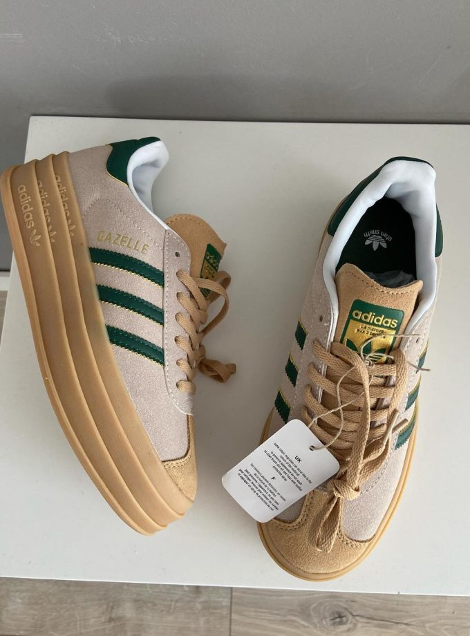 Gazelle Bold “Cream Collegiate/Green"